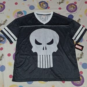 New The Punisher Marvel Comics Football Jersey Movie
